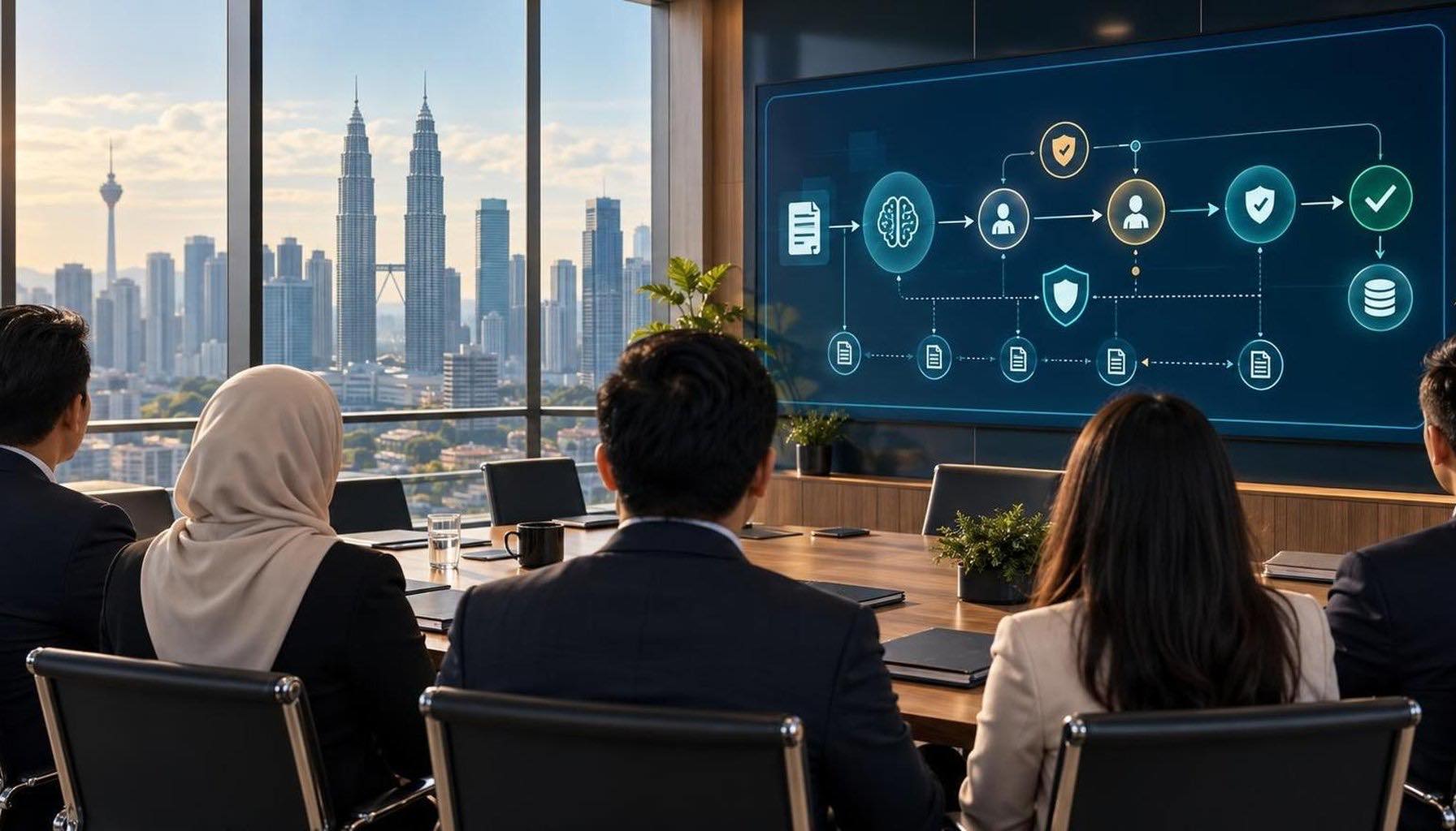 Malaysian leaders reviewing Malaysia AI Governance Bill readiness controls