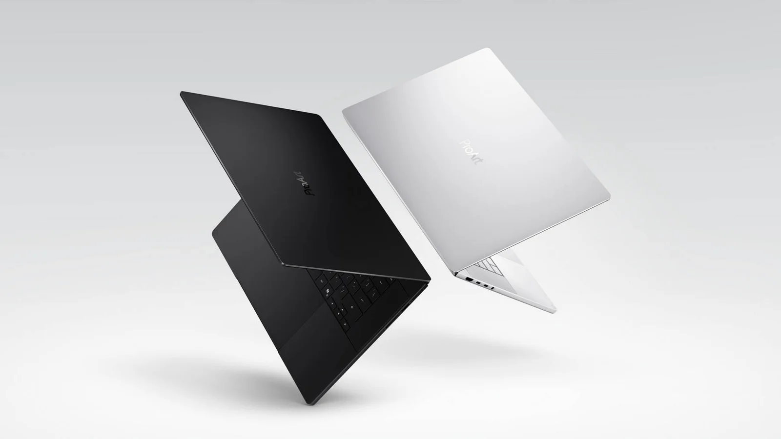 ASUS ProArt RTX Spark laptops in Nano Black and Neo White