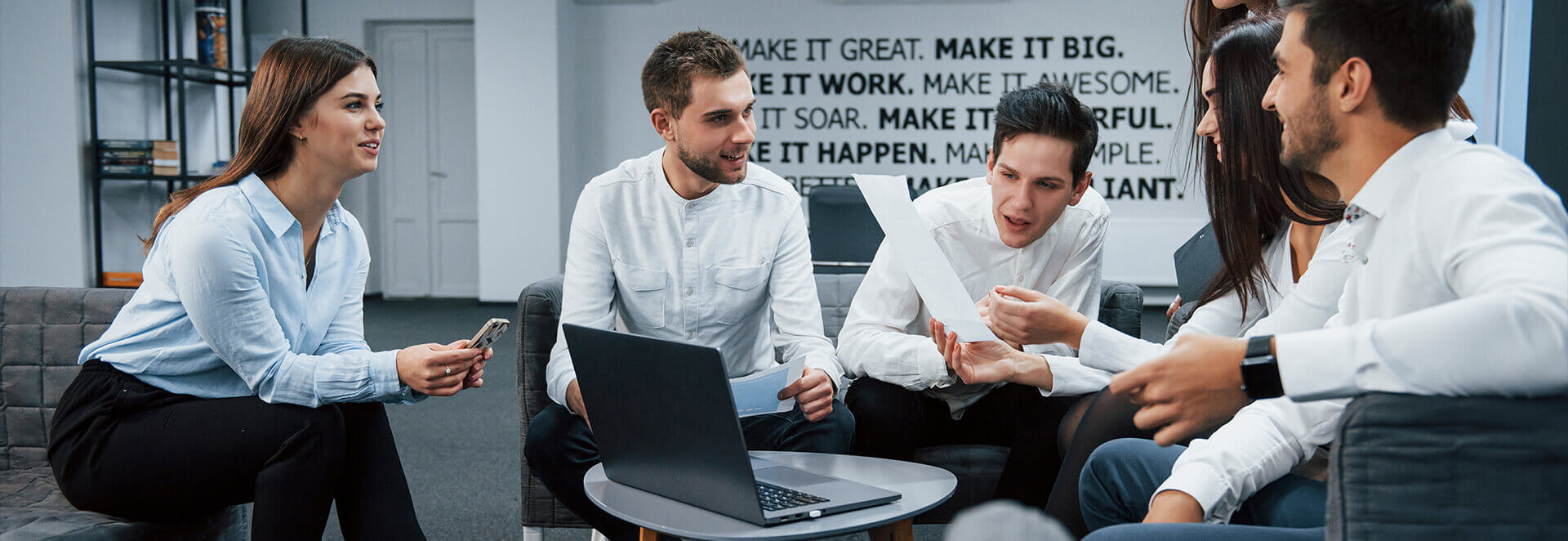 Business professionals in a meeting